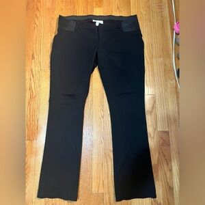 Black maternity knit bootcut pants
